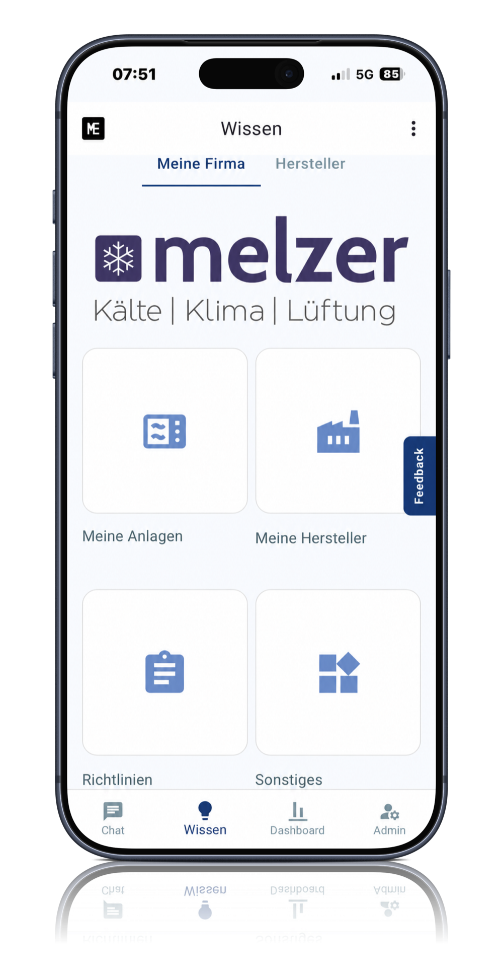 ME App – zentraler Wissensbereich